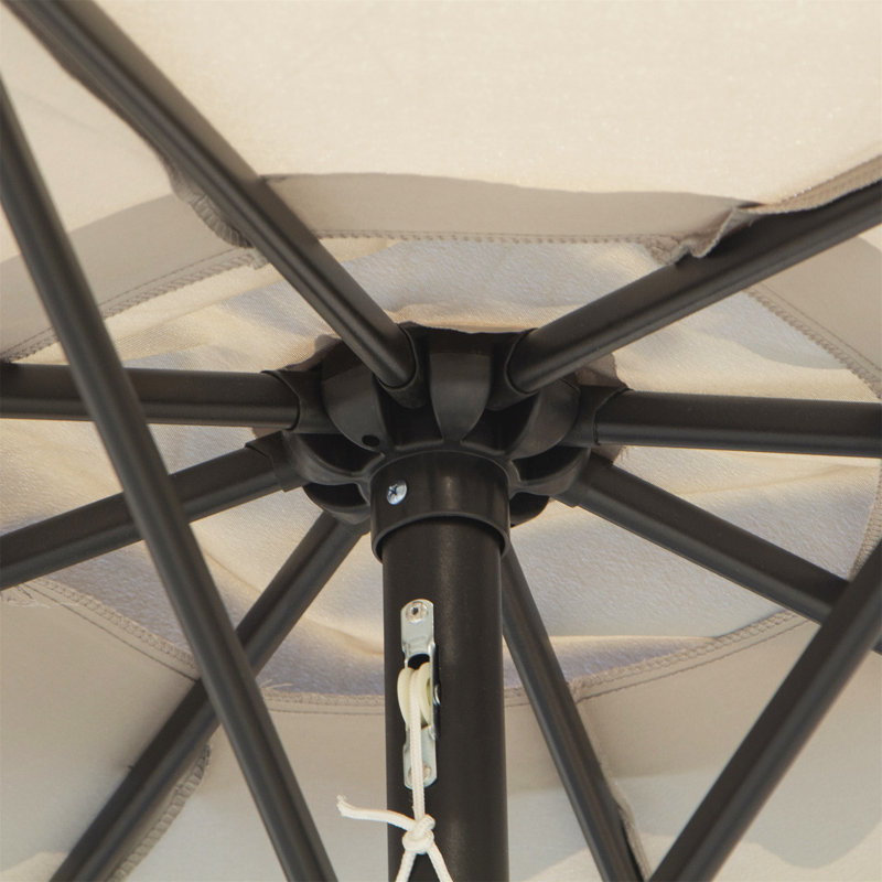 Brookann 295cm Tilt Market Parasol, Grey