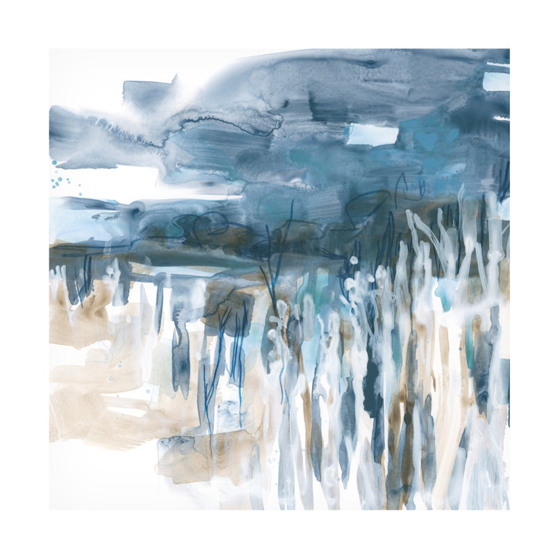 "Marais liquide I" sur toile, H 14 po x l 14 po