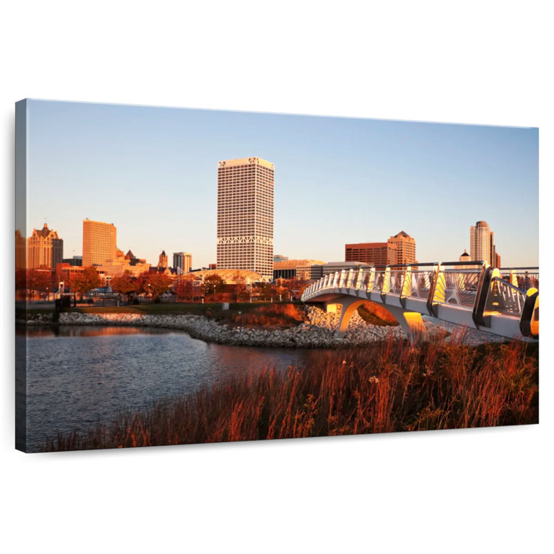 Sireci Milwaukee Autumn Sunset, 34" H x 51" W