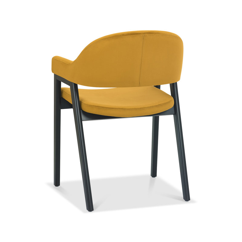 Camden Upholstered Back Armchair, Mustard