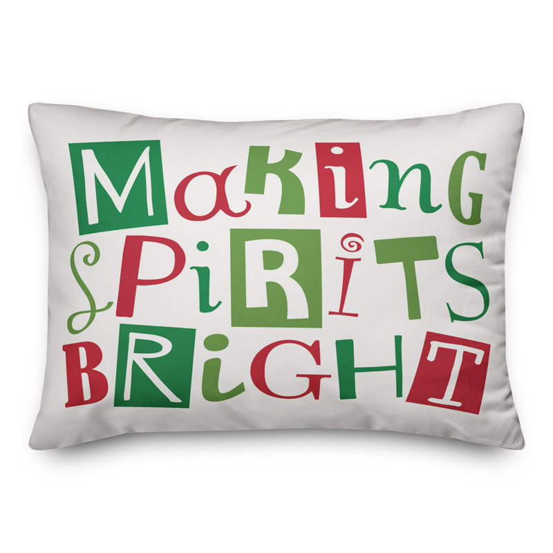  Coussin lumineux Make Spirits Bright