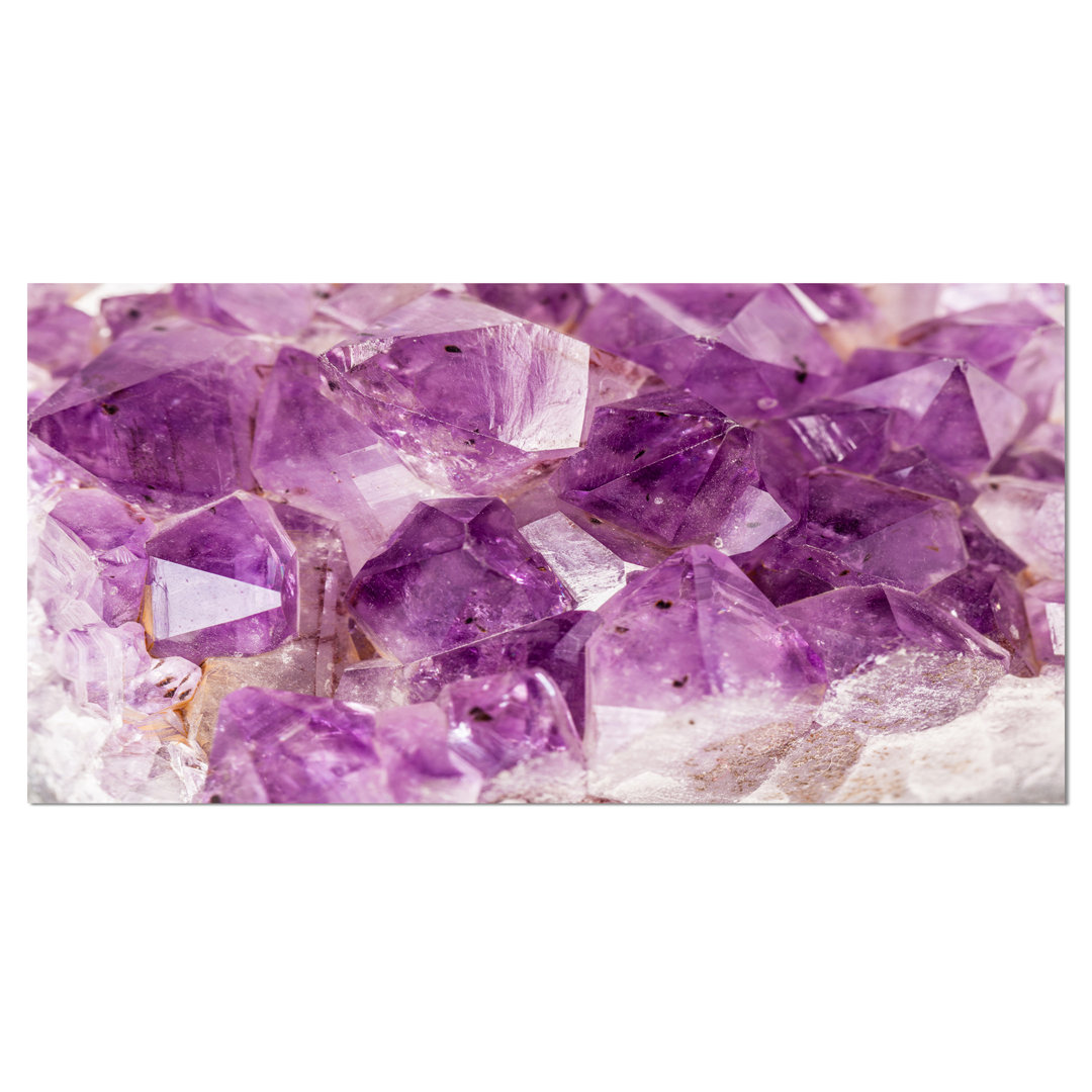 Purple Amethyst Macro' Photographic Print Design Art 