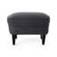 Fauteuil club relaxant et revêtement en tissu gris, cadre en bouleau massif, housse, pieds