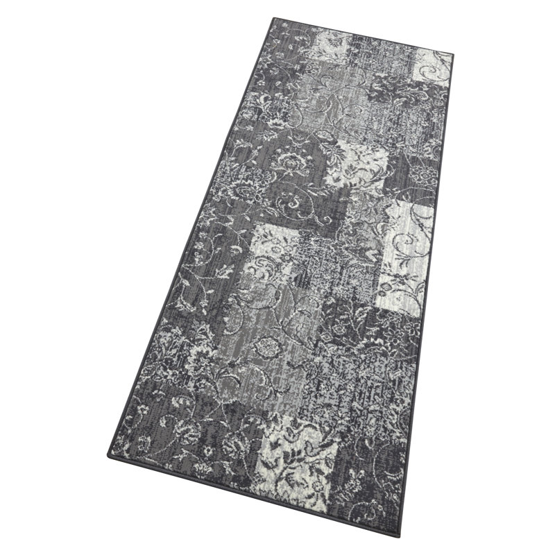 Celebration Kirie Flatweave Light Grey Rug, Runner 80 x 250 cm