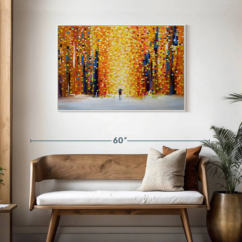 Coucher de soleil, Cadre flottant blanc, 43 po x 29 po