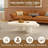 Cloud Coffee Table, 39.37'' Wide Freeform Coffee Table with 3 Legs, Modern Organic Shaped Center Table in White, Minimalist Living Room Accent Table