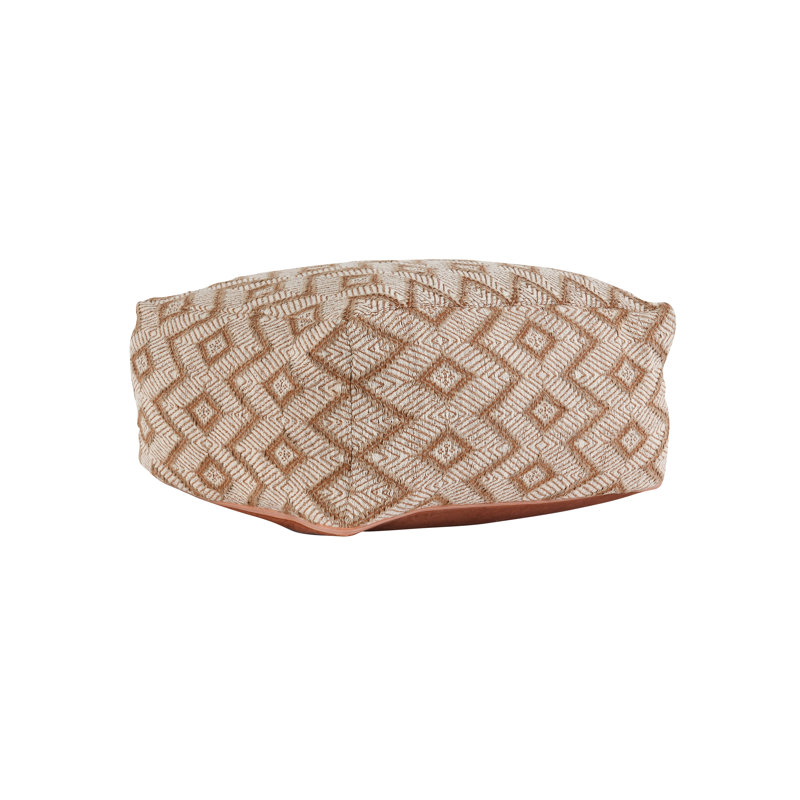 Volt Woven Diamond Pattern Pouf