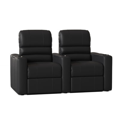 Chrysander Upholstered Home Theater Seating with Cup Holder