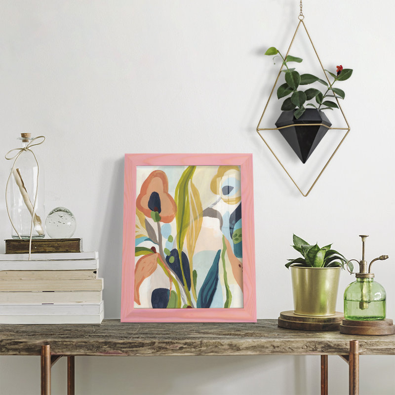 Jungle Jewels II, reproduction encadrée, H 11 po x l 9 po x P 1 po, Rose