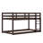 Solid Rubber Wooden Twin over Twin Loft Bed with Ladder-105501997