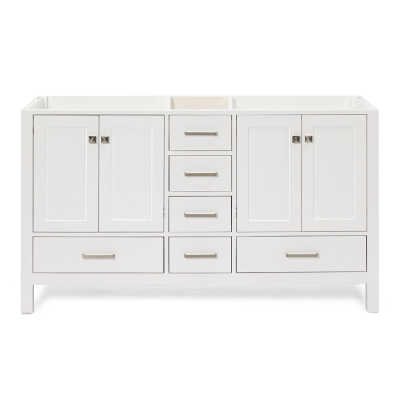 Cambridge 60'' W Bathroom Vanity Base, White