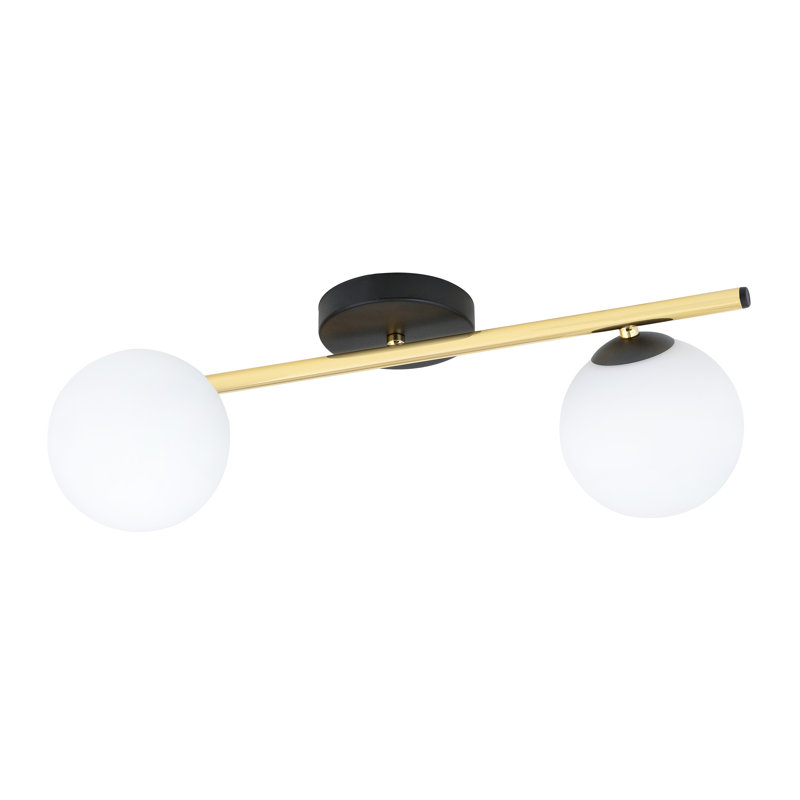 Witman 2 - Light Dome Chandelier, Black, White