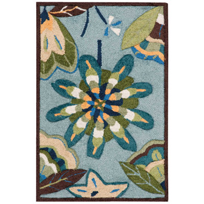 Tapis bleu clair Karyn