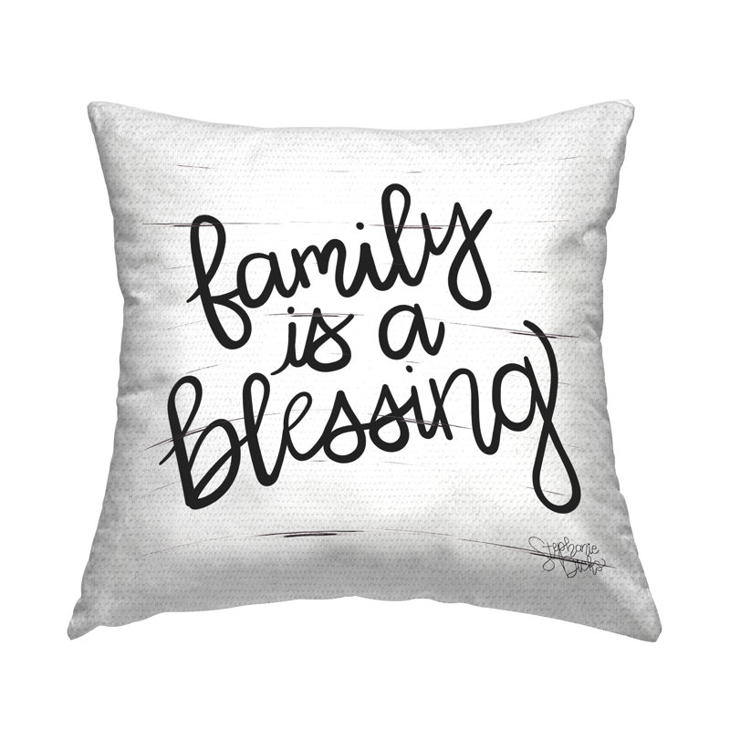 Coussin d'extérieur "Family Is Blessing"