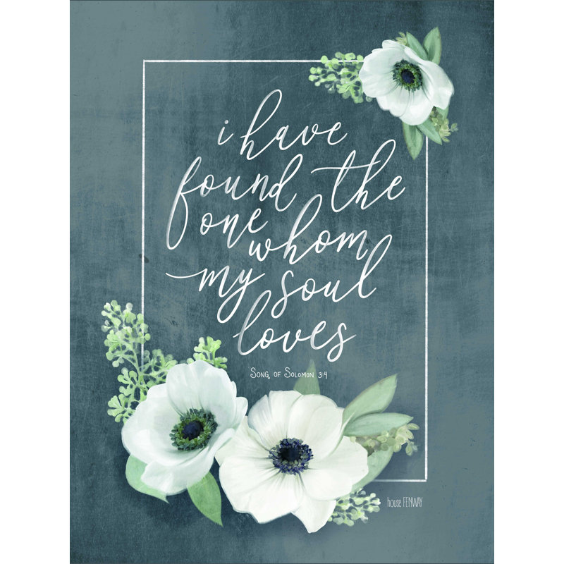 " My Soul Loves ", 16" H x 12" W  
