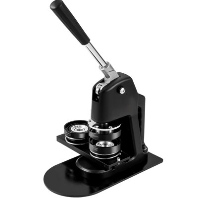 Button Maker Machine, Multiple Sizes 1+2.25 Inch Badge Punch Press Kit, Children DIY Gifts Pin Maker, Button Making Supplies With 500Pcs Button Parts And Circle Cutter And Magic Book
