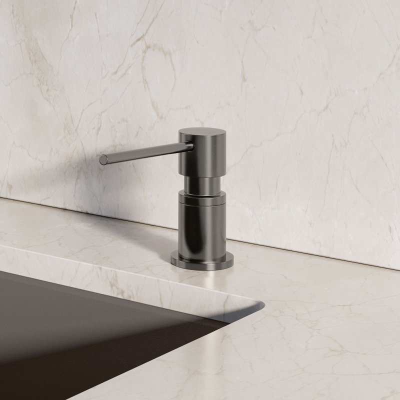 Lato Soap Dispenser, Satin Dark Dteel