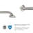 18-Inch Monarch Designer Grab Bar with Square Flanges, Satin Stainless Steel-130605290-130605295
