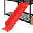 A Metal Twin-Over-Twin Bunk Bed Featuring A Slide And A Storage Staircase-1499765113