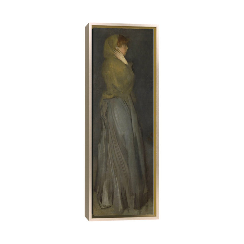 «Arrangement in Yellow and Grey Effie Deans», reproduction d'art sur toile encadrée, 60 po x 20 po, Toile avec cadre
