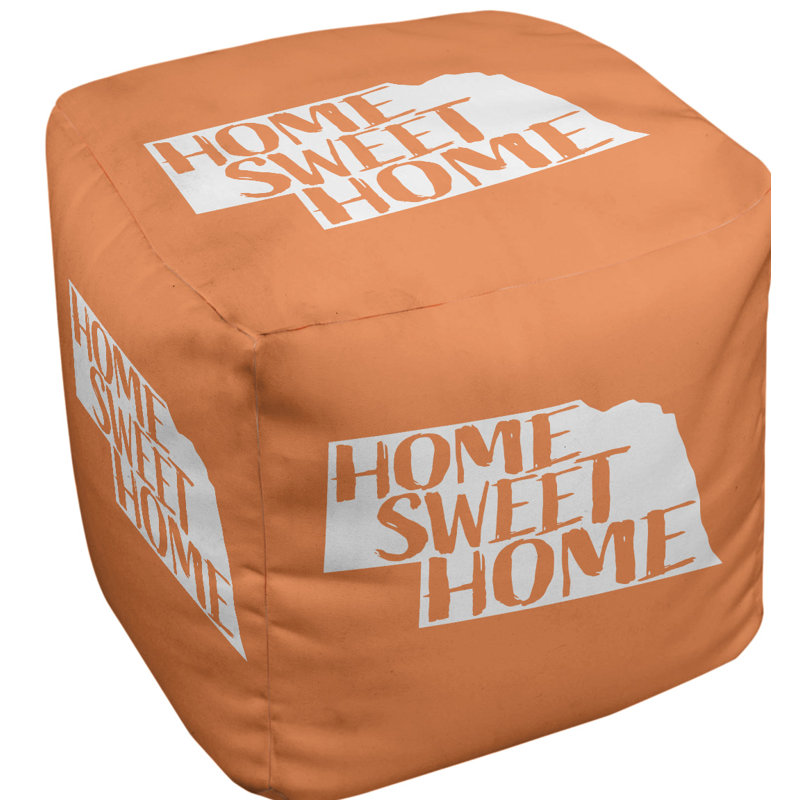 Repose-pieds à cubes nebraska the home, Orange