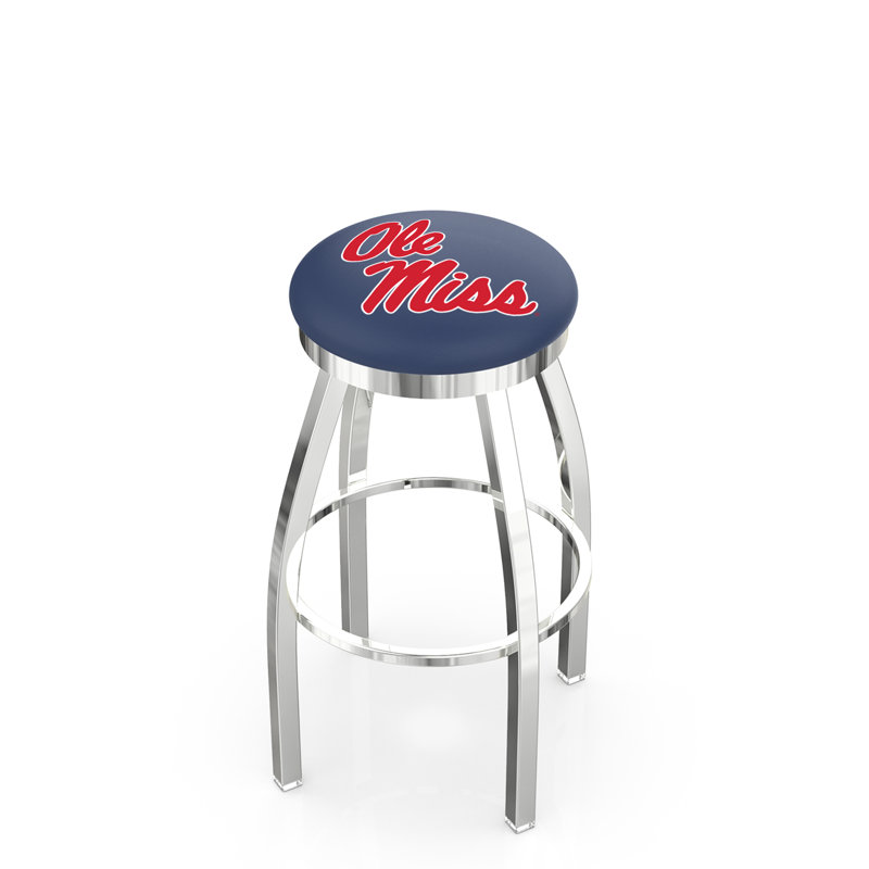 NCAA Swivel Counter and Bar Stool, Ole' Miss, "Bar Stool (30" Seat Height)"