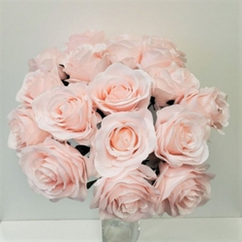 18 fleurs artificielles roses lavande, Rosé