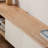 Log style simple solid wood TV cabinet