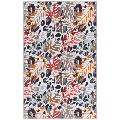 Tapis ivoire / rouille Amalea 826