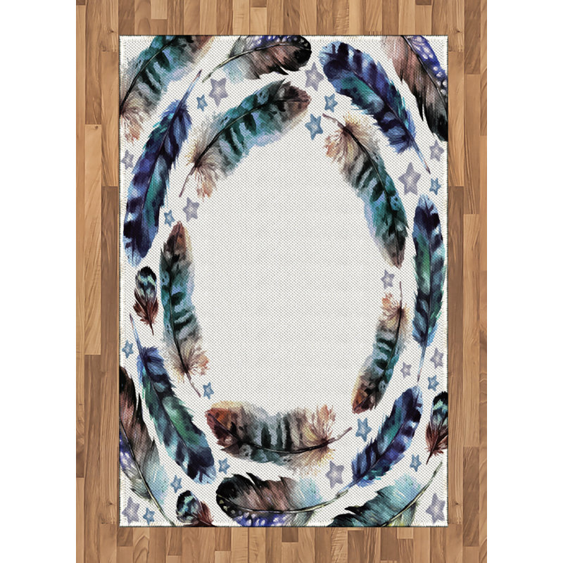 Tapis décoratif Concentric, Rectangle— 4 pi x 5 pi 8 po