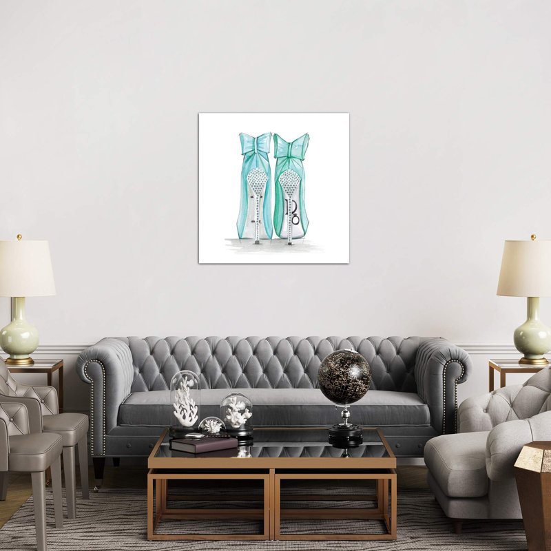 Tiffany Shoes by Rongrong DeVoe - Wrapped Canvas Print, 93.98 cm H x 93.98 cm W x 3.175 cm D