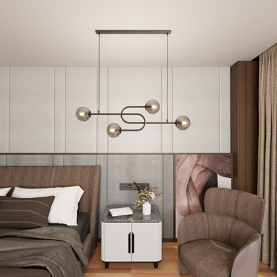 Darelene 4 - Light Matte Black Pendant