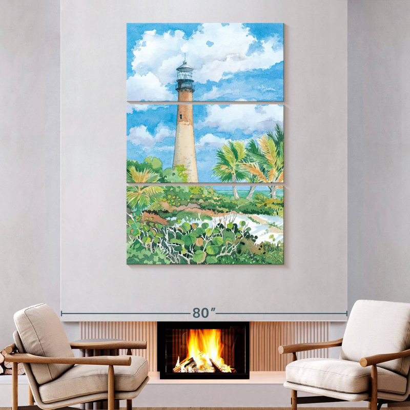 Aletra Lighthouse Cape Florida, 74" H x 48" W