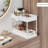 StorageBud 2 Tier Non-Slip Grip Under Sink Organizer with Utility Hooks, Side Caddy & Sliding Drawer-79700253