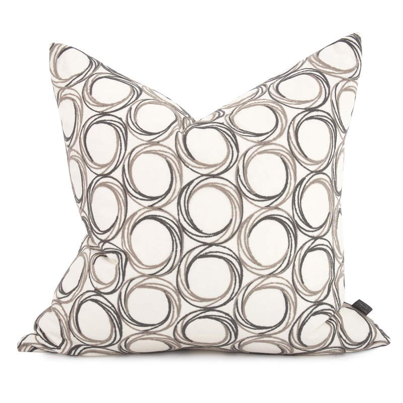 Square Pillow Cover & Insert,  Stone, 24" H x 24" W