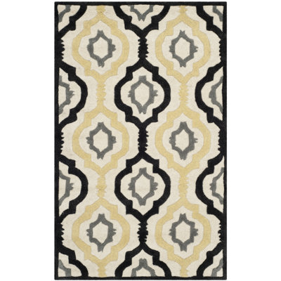 Carolene Hand Tufted Wool Geometric Rug