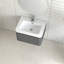 Armoire de salle de bain murale 24 po avec lavabo flottant à tiroir avec lavabo intégré en céramique