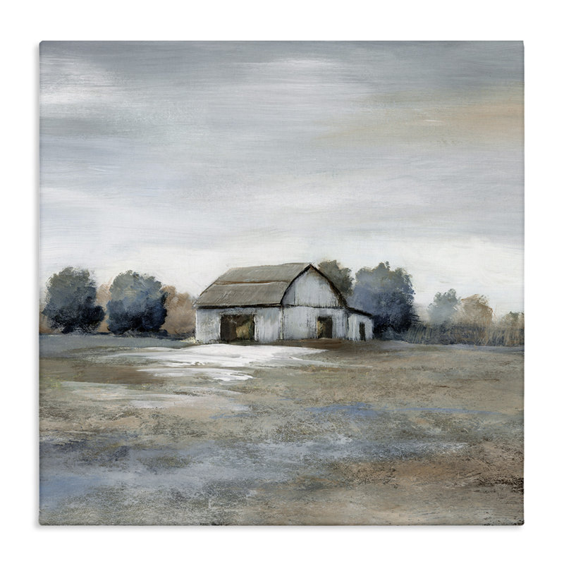 Art mural sur toile Countrange Barn Neutral Tones par Nan, H 36 po x l 36 po