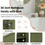 36'' Single Bathroom Vanity with Resin Top-622933882