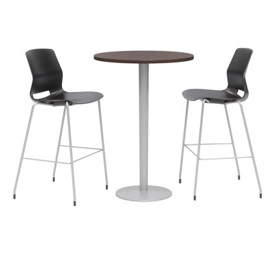 Ensemble de table de salle à manger 30 po et de chaise ronde L