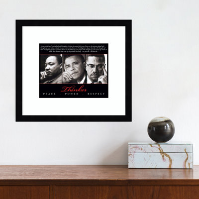 " Thinker (Trio): Peace, Power, Respect "