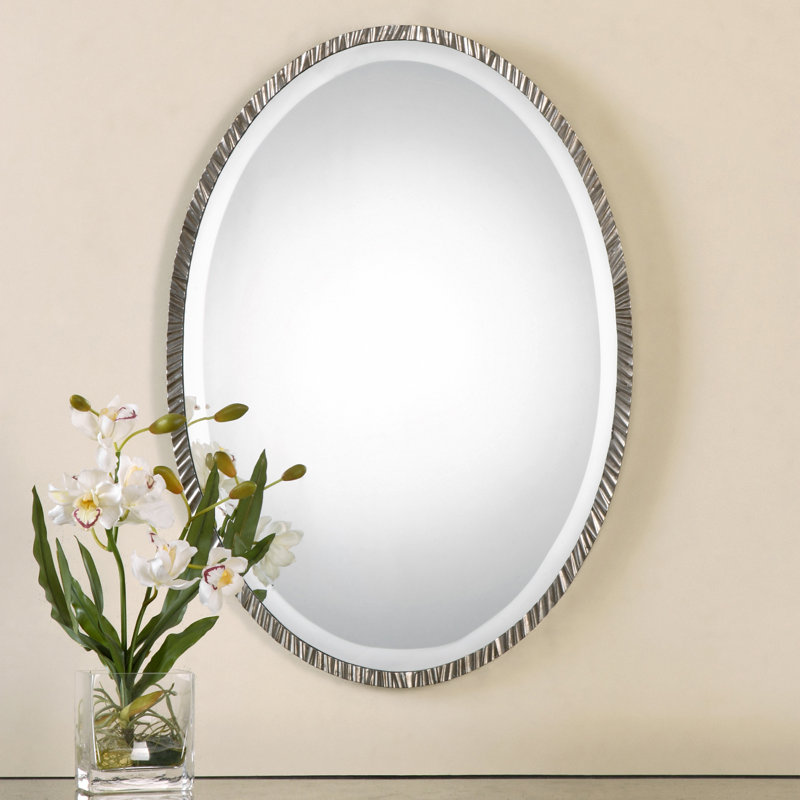 Metal Oval Wall Mirror