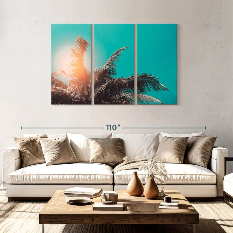Harnek Retro Palm Tree, 48" H x 74" W