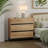 Aadam 3-Drawer Wood Nightstands with Metal Legs-80456560