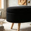 Banc de rangement avec repose-pieds ovale-892465272