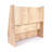 Stylish Oak Bookshelf (10 Shelves), 24.8 x 23.2 x 9.3 inches | 100% MDF Construction, Wall-Mountable Design | Modern Solid Color Brown, Ideal for Home or Office Organization and Display