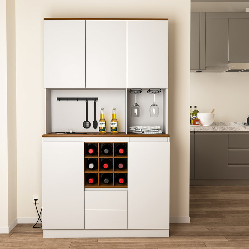 Armoire à vin Farmhouse Coffee Bar