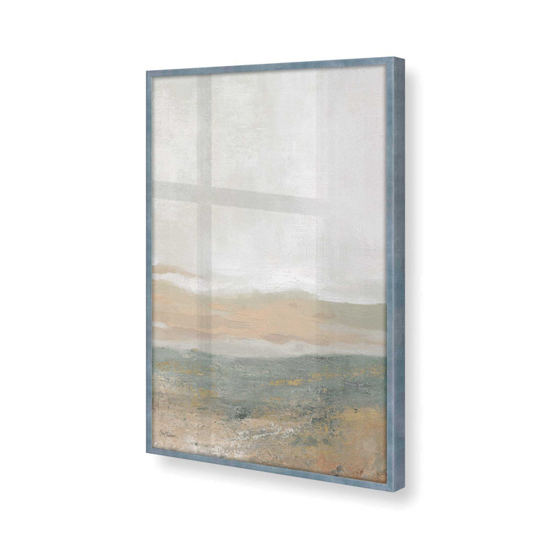Imprimé abstrait de chant de la terre, Papier avec cadre électrique Electric Sky, H 15 po x l 12 po x P 1,375 po