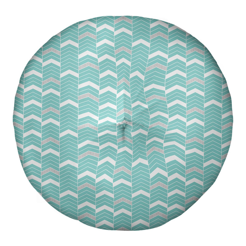 Coussin Rhonda, 30 po x 30 po, Bleu sarcelle / gris