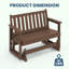 Fauteuil oscillant 48,6 po Adirondack-115734145